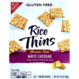 13 pieces (30 g) Rice Thins White Cheddar
