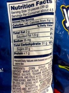 13 pieces (39 g) Awesome Twosome Chews