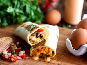 130 Grams Breakfast Wraps, Southwestern Sausage Egg White & Chesse Meatless