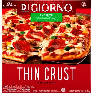 131 Grams Pizza, Thin Crust, Supreme