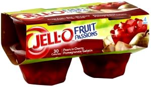 135 Grams Gelatin Snack, Pear Chunks İn Cherry Pomegranate Gelatin