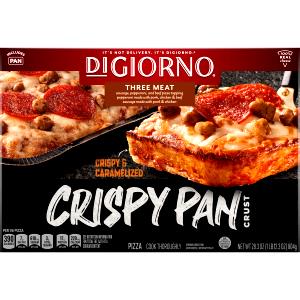 138 Grams Pizza, Deep Dish, Three Meat