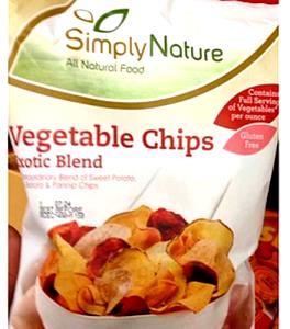 14 chips (28 g) Exotic Stripes & Blues Sea Salt Vegetable Chips