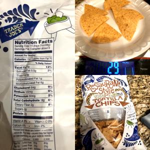14 chips (28 g) Tortilla Chips