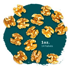 14 halves (1 oz) Walnut Halves