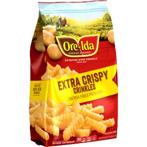 14 pieces (3 oz) Extra Crispy Golden Crinkles French Fried Potatoes