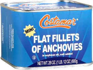 15 Anchovies Costamar, Anchovy Fillets, Mini