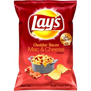 15 chips (1 oz) Cheddar Bacon Mac & Cheese Potato Chips