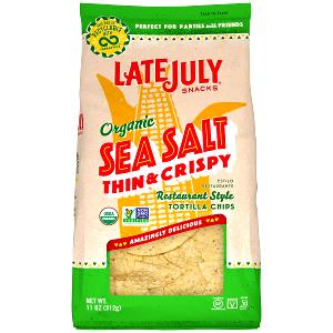 15 chips (1 oz) Organic Ultra Thin Tortilla Chips with Sea Salt