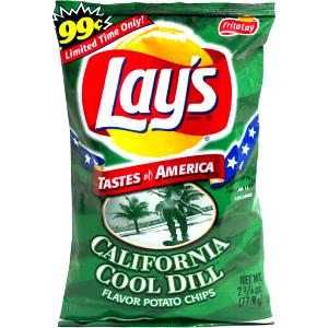 15 chips (28 g) California Cool Dill Potato Chips