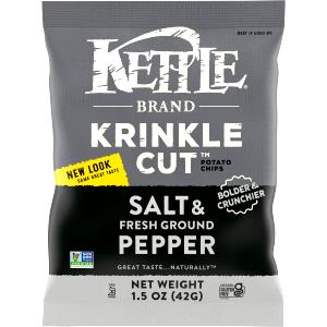 15 Chips Potato Chips, Kettles, Sea Salt & Vinegar Krinkle Cut