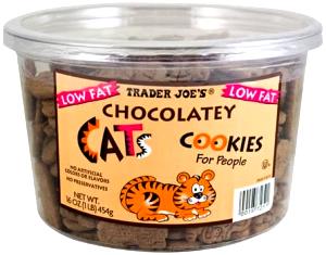 15 cookies (30 g) Low Fat Chocolatey Cats Cookies