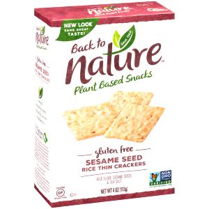 15 crackers (30 g) Sesame Seed Rice Thin Crackers