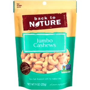 15 pieces (28 g) 100% Natural Harvest Jumbo Cashews