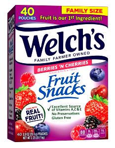 15 pieces (30 g) Fruit Snacks Berries 