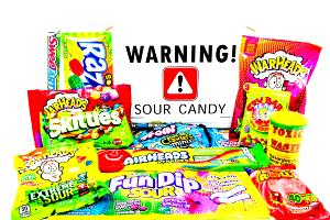 15 pieces (39 g) Super Sour Buddies Chewy Candy