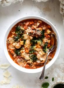 1.5 servings (227 g) Tuscan Pesto Minestrone Soup