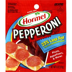 15 slices (30 g) Pepperoni 25% Less Fat