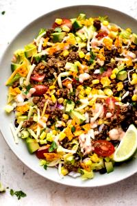 15.42 oz Beef Taco Salad with Beans Bowl