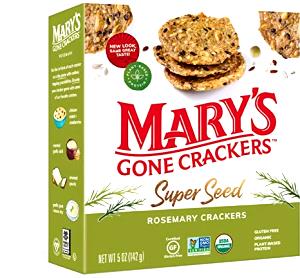 16 crackers (1 oz) 5 Seed Rosemary & Garlic Crackers