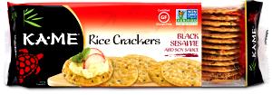 16 crackers (30 g) Black Sesame Rice Crackers