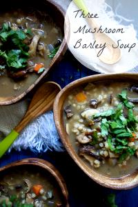 16 oz Three Mushroom Barley Soup (Large)