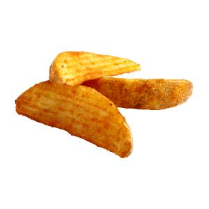 16 pieces (3 oz) Pacific Northwest Crinkle Wedge Potatoes