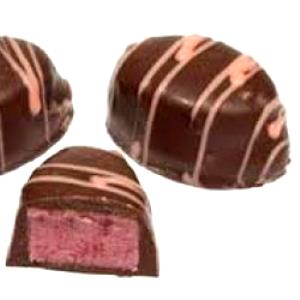 16 pieces (40 g) Raspberry Cremes