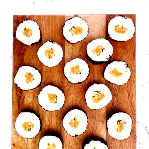 16 Pieces Sushi Small Roll, Salmon