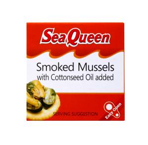 1.65 oz (47 g) Smoked Mussels in Cottonseed Oil