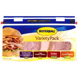 1.65 Oz Variety Pack, Salami/Bologna/Ham