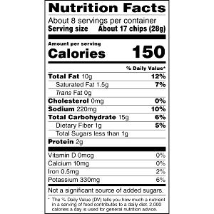 17 chips (1 oz) Salt & Vinegar Potato Chips