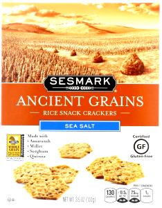 17 crackers (30 g) Ancient Grains Snack Crackers - Sea Salt