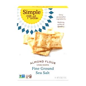 17 crackers (30 g) Fine Ground Sea Salt Almond Flour Crackers