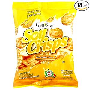 17 crisps (28 g) Soy Crisps - Rich Cheddar Cheese