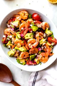 17 shrimp (3 oz) Salad Shrimp