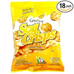 18 crisps (28 g) Soy Crisps - White Cheddar