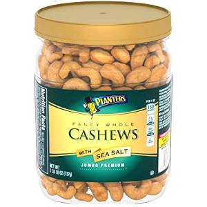 18 pieces (28 g) Fancy Whole Cashews with Sea Salt