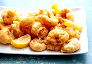 18 Pieces Popcorn Shrimp, Beer Batter