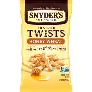 18 pretzels (28 g) Honey Wheat Braided Pretzels