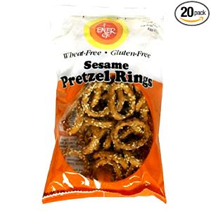 18 pretzels (30 g) Gluten Free Sesame Pretzel Rings