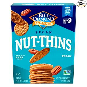 19 crackers (30 g) Almond Nut-Thins - Pecan Nut & Rice Cracker Snacks