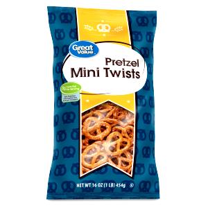 19 pretzels (30 g) Tiny Pretzel Twists