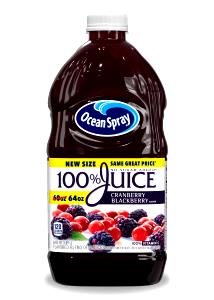 1cup (240 ml) 100% Juice Cranberry Blueberry Blackberry