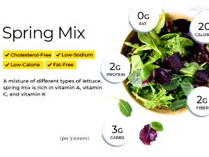 2 1/2 cups (85 g) 5-Lettuce Mix