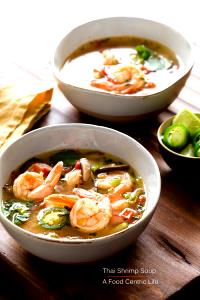 2 1/4 cups Thai Shrimp Soup with Lime & Cilantro