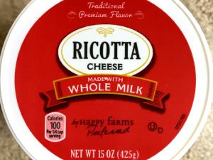 2 1/4 Oz Ricotta Cheese
