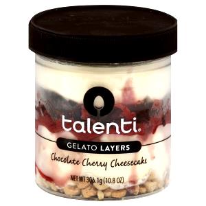 2/3 cup (110 g) Gelato Layers Chocolate Cherry Cheesecake