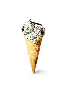 2/3 cup (134 g) Vanilla + Salted, Swirled Black Sesame Scoops