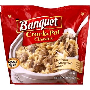 2/3 cup (141 g) Crock Pot Classics Meatballs in Stroganoff Sauce